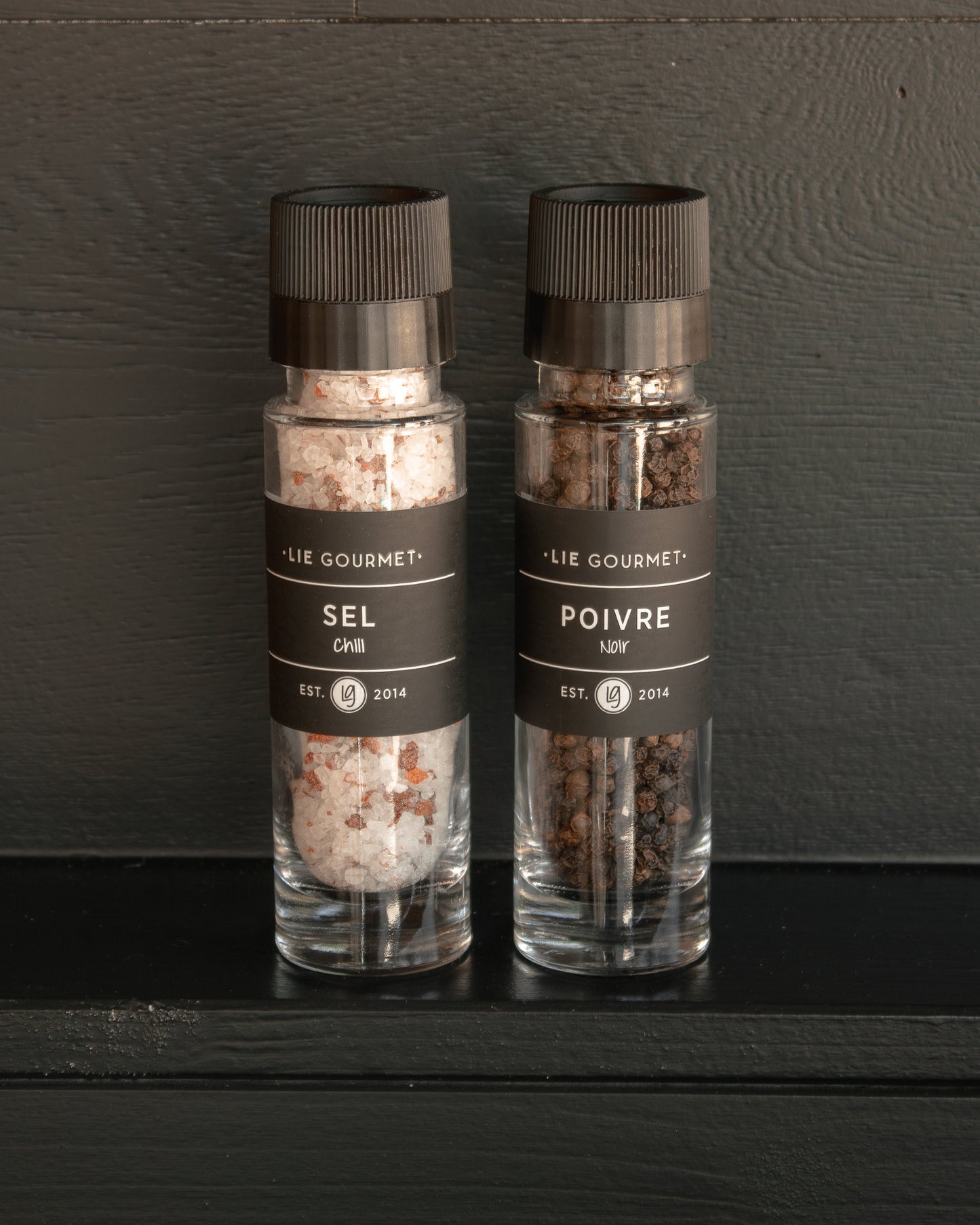 Lie Gourmet - geschenkset chili zout & zwarte peper