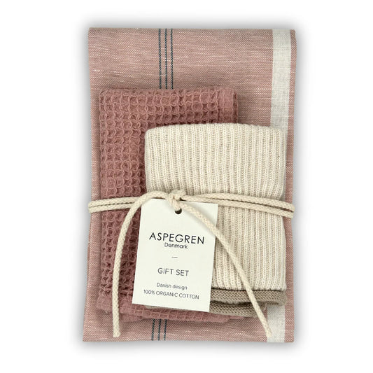 Setje handdoeken roze